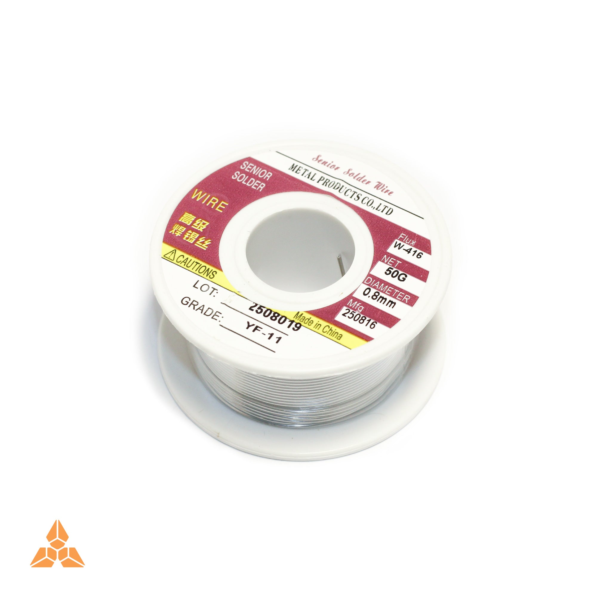 លួស​ស្នោ Sn63/Pb37 ទម្ងន់ 50 ក្រាម ហ្វ្លុយស៊ីស 2% (0.8 ម.ម)