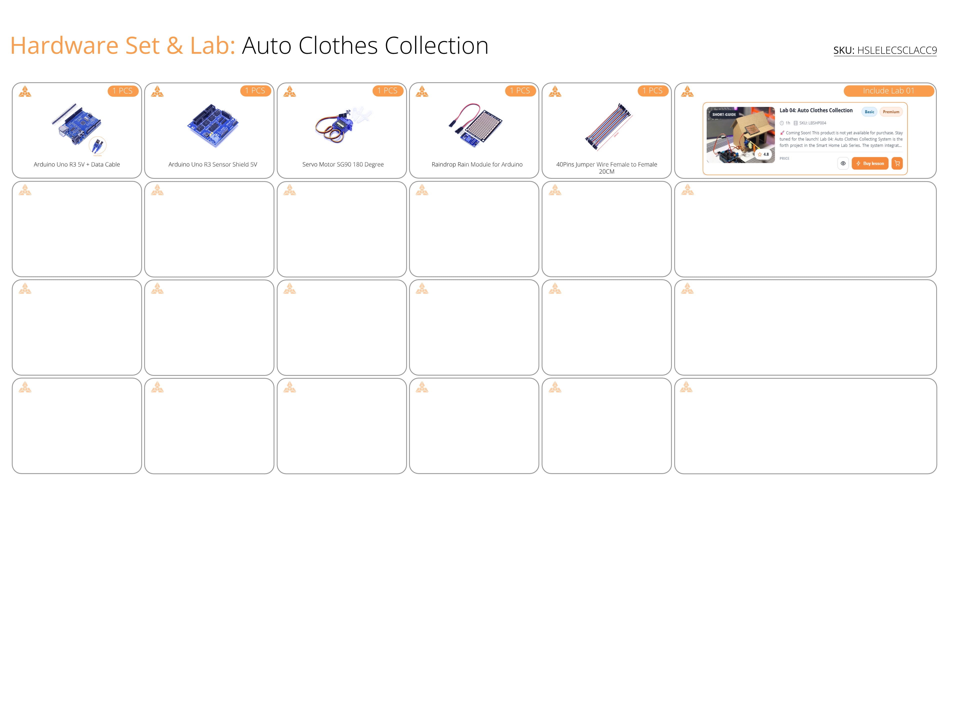 Hardware Set + Lab 04: Auto Clothes Collection