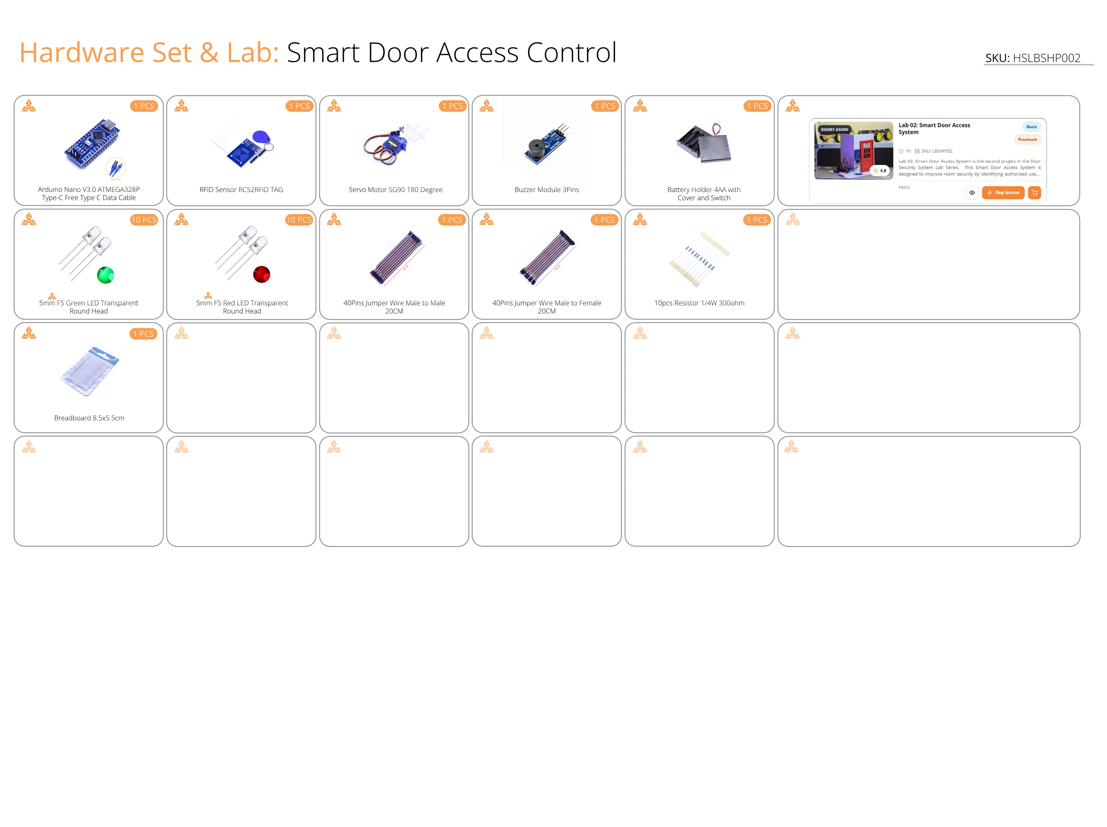 Hardware Set + Lab 02: Smart Door Access Control