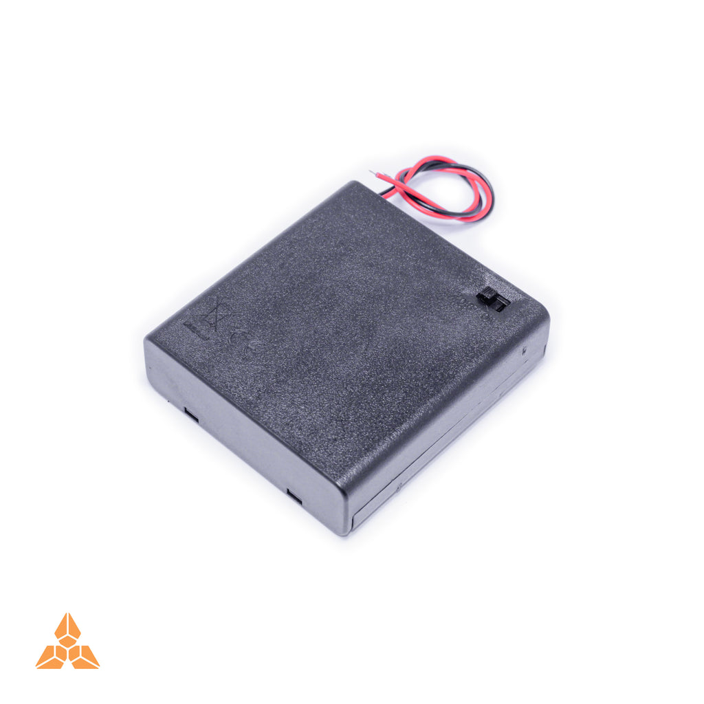 Battery Holder 4AA with Cover and Switch