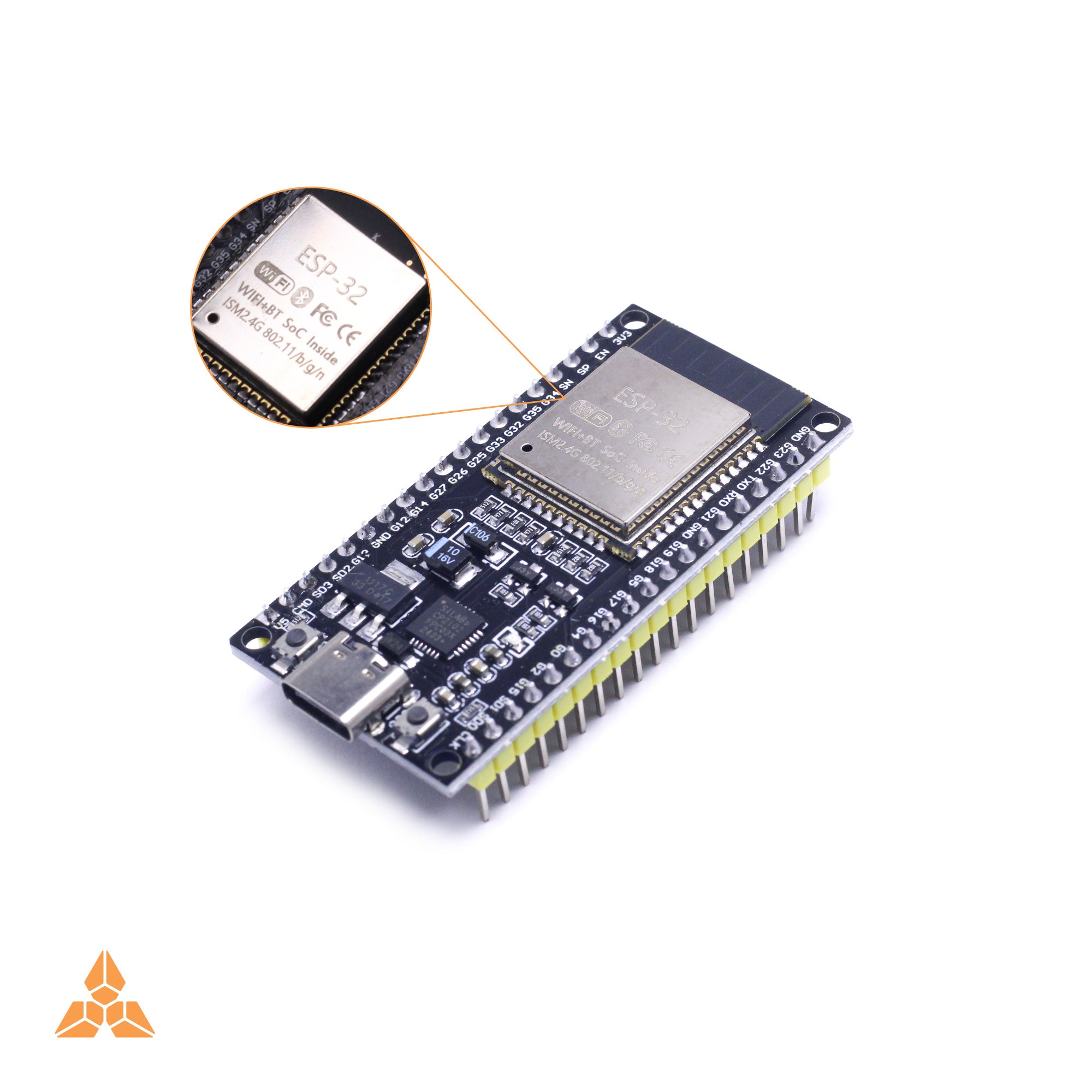 ខ្សែទិន្នន័យឥតគិតថ្លៃ ៣៨PIN ESP32 CP102 ប្រភេទ C