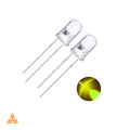 អំពូល LED ពណ៌លឿង 5MM F5 ក្បាលមូលថ្លា 10 ដុំ