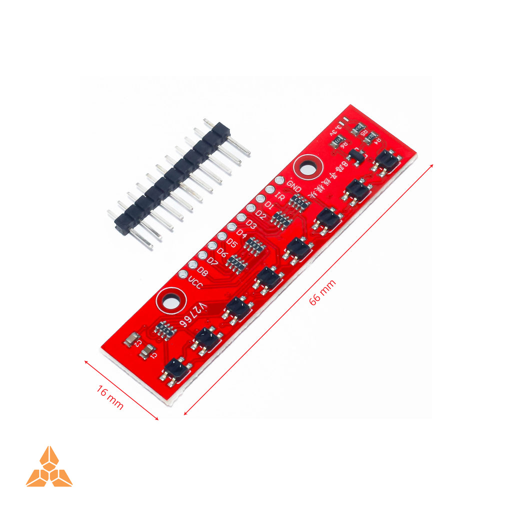 3.3V-5V 8-Channel Infrared Tracking Sensor Module