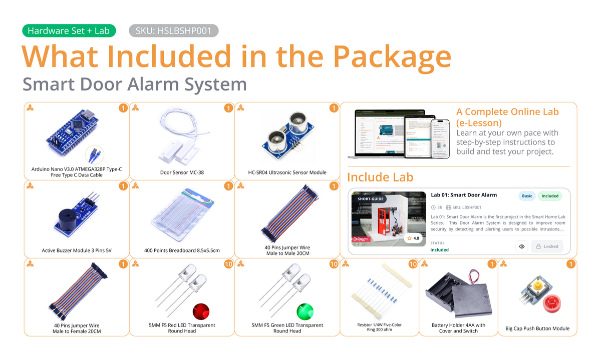 Hardware Set + Lab 01: Smart Door Alarm