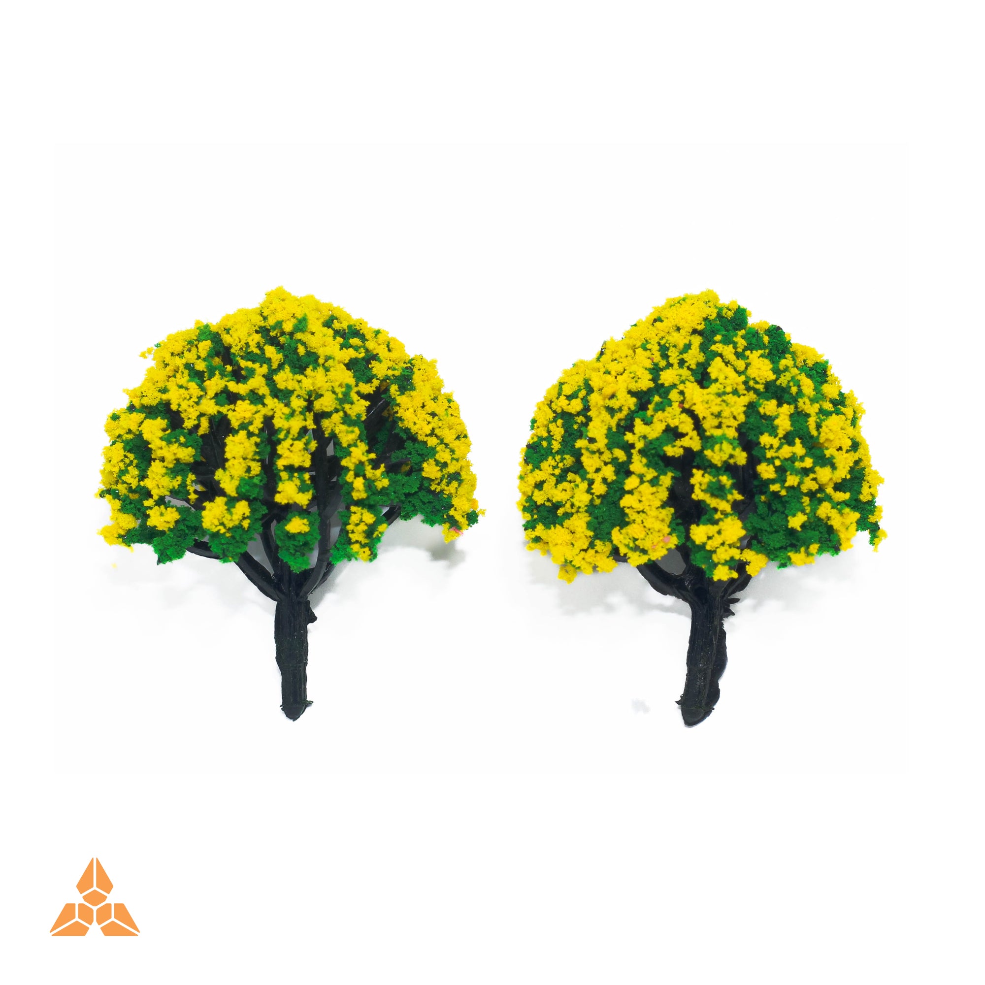 2PCs Yellow-Green Tree MR2102-5CM