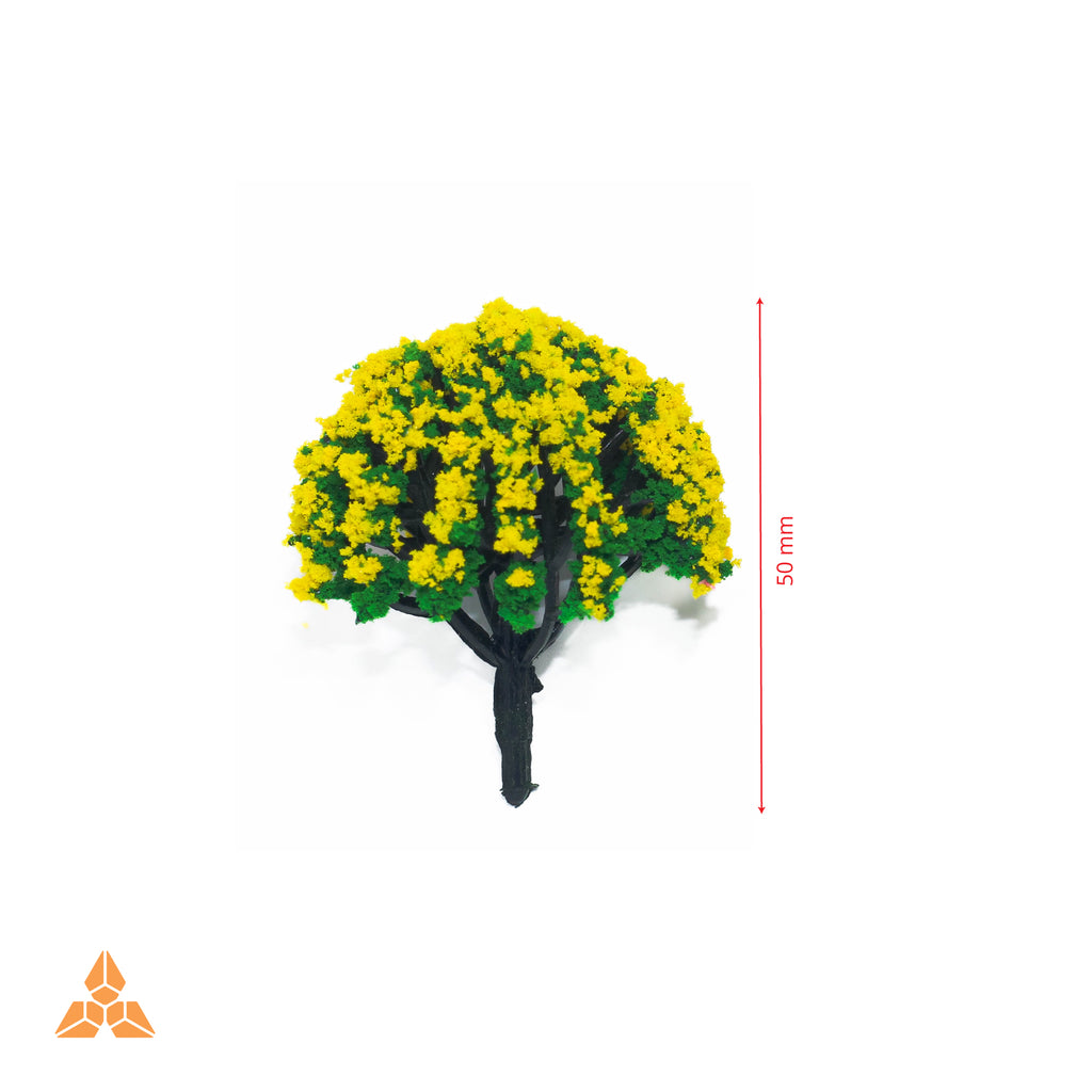 2PCs Yellow-Green Tree MR2102-5CM