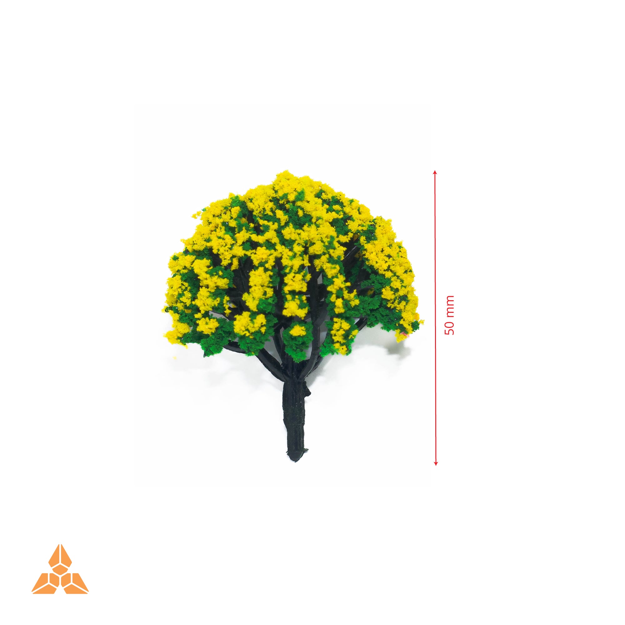 2PCs Yellow-Green Tree MR2102-5CM